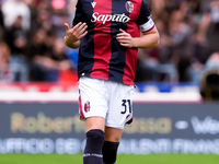 Sam Beukema of Bologna FC during the Serie A Enilive match between Bologna FC and Parma Calcio 1903 at Stadio Renato Dall'Ara on October 06,...