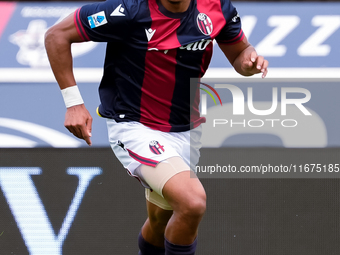 Dan Ndoye of Bologna FC during the Serie A Enilive match between Bologna FC and Parma Calcio 1903 at Stadio Renato Dall'Ara on October 06, 2...