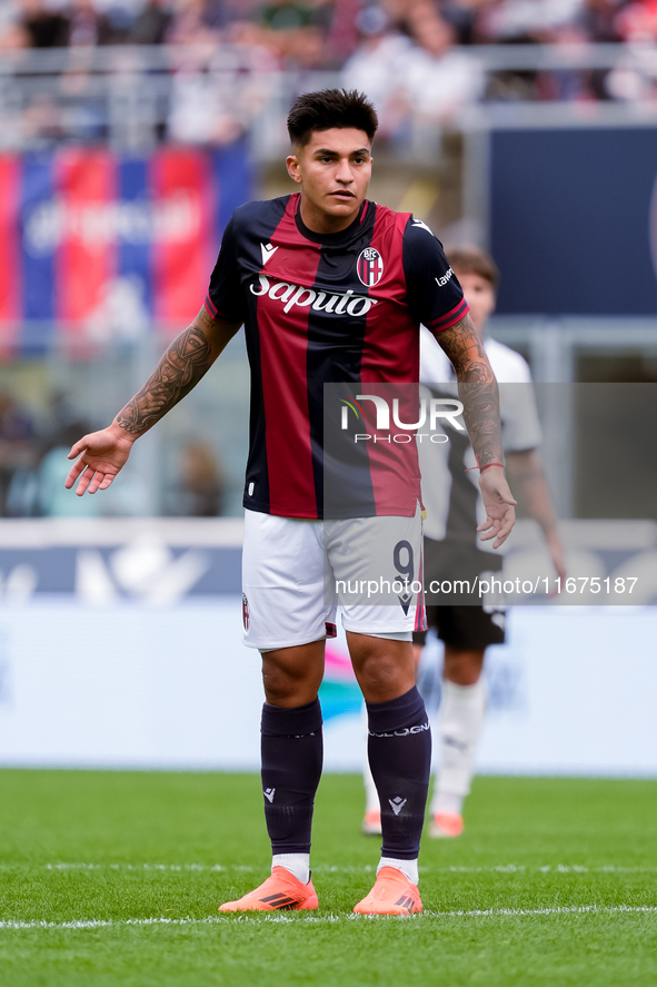 Santiago Castro of Bologna FC looks on during the Serie A Enilive match between Bologna FC and Parma Calcio 1903 at Stadio Renato Dall'Ara o...