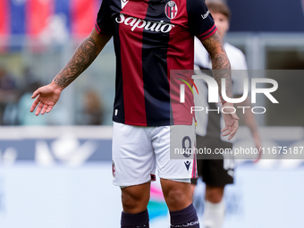 Santiago Castro of Bologna FC looks on during the Serie A Enilive match between Bologna FC and Parma Calcio 1903 at Stadio Renato Dall'Ara o...