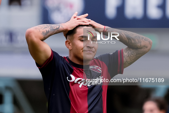 Santiago Castro of Bologna FC looks dejected during the Serie A Enilive match between Bologna FC and Parma Calcio 1903 at Stadio Renato Dall...