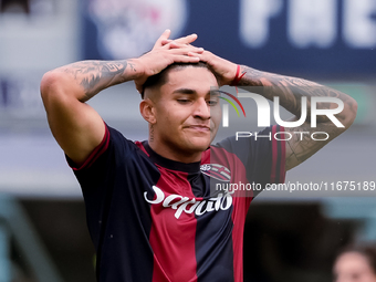 Santiago Castro of Bologna FC looks dejected during the Serie A Enilive match between Bologna FC and Parma Calcio 1903 at Stadio Renato Dall...