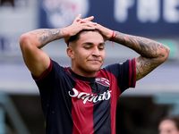 Santiago Castro of Bologna FC looks dejected during the Serie A Enilive match between Bologna FC and Parma Calcio 1903 at Stadio Renato Dall...