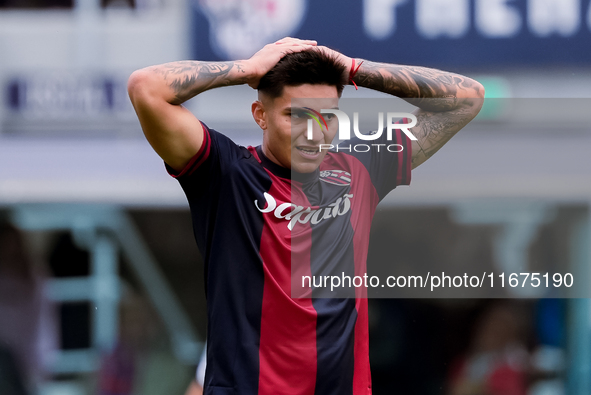 Santiago Castro of Bologna FC looks dejected during the Serie A Enilive match between Bologna FC and Parma Calcio 1903 at Stadio Renato Dall...