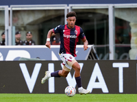 Dan Ndoye of Bologna FC during the Serie A Enilive match between Bologna FC and Parma Calcio 1903 at Stadio Renato Dall'Ara on October 06, 2...