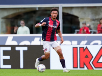 Dan Ndoye of Bologna FC during the Serie A Enilive match between Bologna FC and Parma Calcio 1903 at Stadio Renato Dall'Ara on October 06, 2...