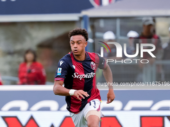 Dan Ndoye of Bologna FC during the Serie A Enilive match between Bologna FC and Parma Calcio 1903 at Stadio Renato Dall'Ara on October 06, 2...