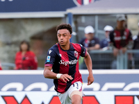 Dan Ndoye of Bologna FC during the Serie A Enilive match between Bologna FC and Parma Calcio 1903 at Stadio Renato Dall'Ara on October 06, 2...