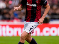 Emil Holm of Bologna FC during the Serie A Enilive match between Bologna FC and Parma Calcio 1903 at Stadio Renato Dall'Ara on October 06, 2...