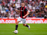 Emil Holm of Bologna FC during the Serie A Enilive match between Bologna FC and Parma Calcio 1903 at Stadio Renato Dall'Ara on October 06, 2...