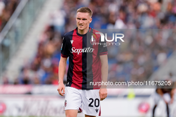 Michel Aebischer of Bologna FC looks dejected during the Serie A Enilive match between Bologna FC and Parma Calcio 1903 at Stadio Renato Dal...