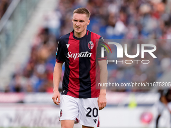 Michel Aebischer of Bologna FC looks dejected during the Serie A Enilive match between Bologna FC and Parma Calcio 1903 at Stadio Renato Dal...