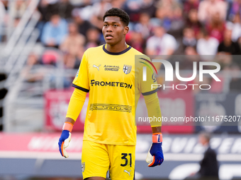 Zion Suzuki of Parma Calcio 1903 looks on during the Serie A Enilive match between Bologna FC and Parma Calcio 1903 at Stadio Renato Dall'Ar...