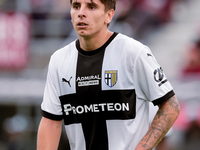 Adrian Bernabe' of Parma Calcio 1903 looks on during the Serie A Enilive match between Bologna FC and Parma Calcio 1903 at Stadio Renato Dal...