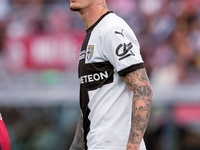 Dennis Man of Parma Calcio 1903 looks on during the Serie A Enilive match between Bologna FC and Parma Calcio 1903 at Stadio Renato Dall'Ara...