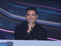 Carlos Rivera speaks during a press conference to promote the launch of ?Quien es La Mascara? season 6 at Televisa San Angel in Mexico City,...