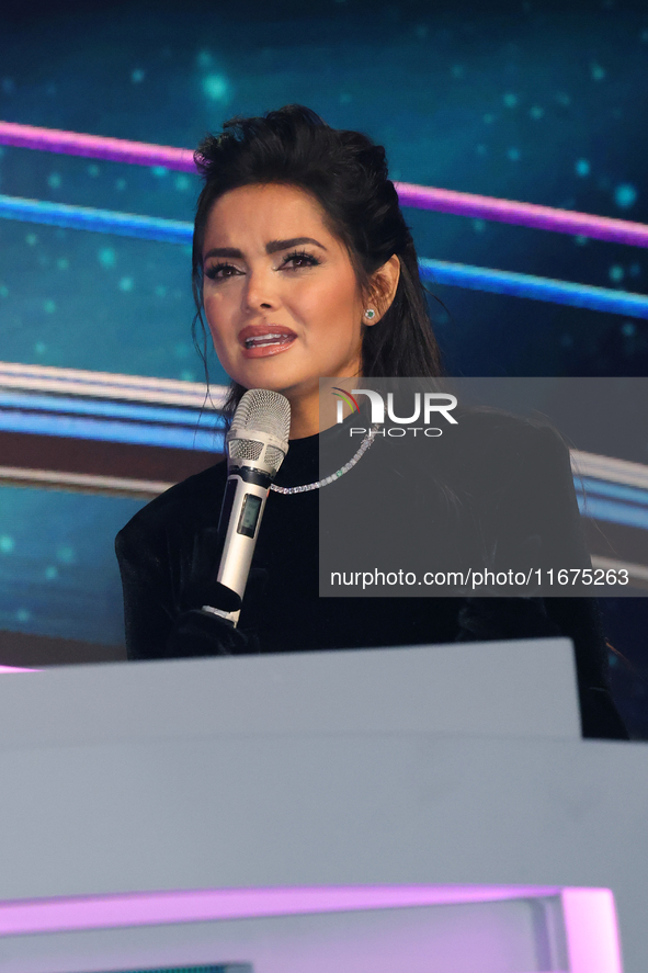 Marisol Gonzalez speaks during a press conference to promote the launch of ?Quien es La Mascara? season 6 at Televisa San Angel in Mexico Ci...