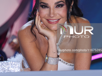 Martha Higareda poses during a press conference to promote the launch of ?Quien es La Mascara? season 6 at Televisa San Angel in Mexico City...