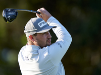 Thriston Lawrence of South Africa tees off on the 12th hole on day one of the Estrella Damm N.A. Andalucia Masters 2024 at Real Club de Golf...