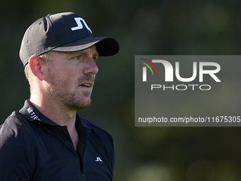 Matt Wallace of England looks on the 12th hole on day one of the Estrella Damm N.A. Andalucia Masters 2024 at Real Club de Golf Sotogrande i...