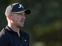 Matt Wallace of England looks on the 12th hole on day one of the Estrella Damm N.A. Andalucia Masters 2024 at Real Club de Golf Sotogrande i...