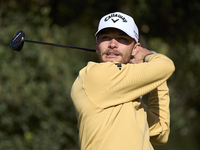 Nicolai Hojgaard of Denmark tees off on the 15th hole on day one of the Estrella Damm N.A. Andalucia Masters 2024 at Real Club de Golf Sotog...