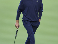 Yannik Paul of Germany reacts on the 14th green on day one of the Estrella Damm N.A. Andalucia Masters 2024 at Real Club de Golf Sotogrande...