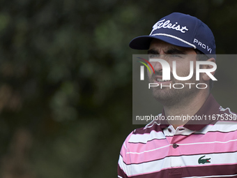 Antoine Rozner of France looks on the 15th hole on day one of the Estrella Damm N.A. Andalucia Masters 2024 at Real Club de Golf Sotogrande...