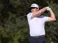 Darius Van Driel of the Netherlands tees off on the 15th hole on day one of the Estrella Damm N.A. Andalucia Masters 2024 at Real Club de Go...