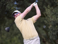 Connor Syme of Scotland tees off on the 15th hole on day one of the Estrella Damm N.A. Andalucia Masters 2024 at Real Club de Golf Sotogrand...