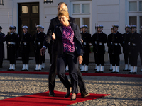 Viola Amherd president of the Swiss Confederation, Andrzej Duda president of Poland during official welcome ceremony of the President of the...