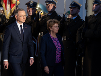 Viola Amherd president of the Swiss Confederation, Andrzej Duda president of Poland during official welcome ceremony of the President of the...