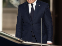 Andrzej Duda president of Poland during official welcome ceremony of the President of the Swiss Confederation in Warsaw, Poland on October 1...