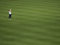 Marcus Armitage of England plays his second shot on the 14th hole on day one of the Estrella Damm N.A. Andalucia Masters 2024 at Real Club d...