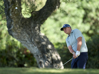 Marcus Armitage of England approaches his ball on the 14th green on day one of the Estrella Damm N.A. Andalucia Masters 2024 at Real Club de...