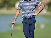 Marco Penge of England waits to play on the 14th green on day one of the Estrella Damm N.A. Andalucia Masters 2024 at Real Club de Golf Soto...