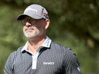 Paul Waring of England looks on the 15th hole on day one of the Estrella Damm N.A. Andalucia Masters 2024 at Real Club de Golf Sotogrande in...