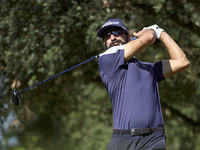 Francesco Laporta of Italy tees off on the 15th hole on day one of the Estrella Damm N.A. Andalucia Masters 2024 at Real Club de Golf Sotogr...