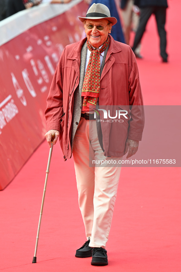 Renzo Arbore attends the red carpet during the 19th Rome Film Festival at Auditorium Parco Della Musica in Rome, Italy, on October 17, 2024....