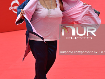 Marisa Laurito attends the red carpet during the 19th Rome Film Festival at Auditorium Parco Della Musica in Rome, Italy, on October 17, 202...