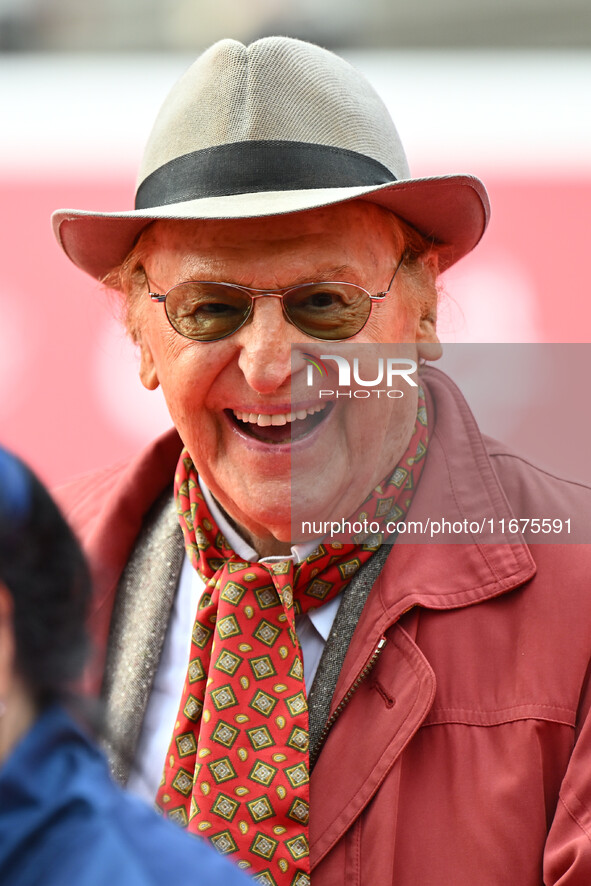 Renzo Arbore attends the red carpet during the 19th Rome Film Festival at Auditorium Parco Della Musica in Rome, Italy, on October 17, 2024....