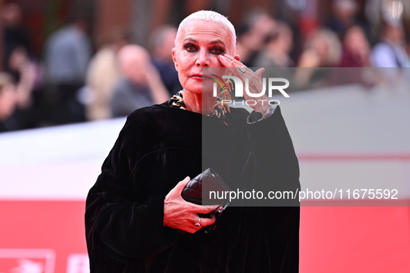 Doriana Mandrelli attends the ''Marko Polo'' red carpet during the 19th Rome Film Festival at Auditorium Parco Della Musica in Rome, Italy,...