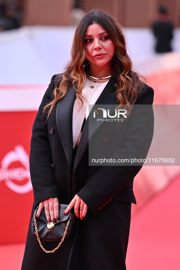 Lavinia Fuksas attends the ''Marko Polo'' red carpet during the 19th Rome Film Festival at Auditorium Parco Della Musica in Rome, Italy, on...