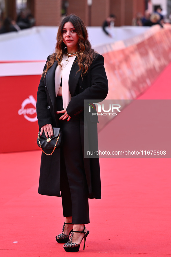 Lavinia Fuksas attends the ''Marko Polo'' red carpet during the 19th Rome Film Festival at Auditorium Parco Della Musica in Rome, Italy, on...