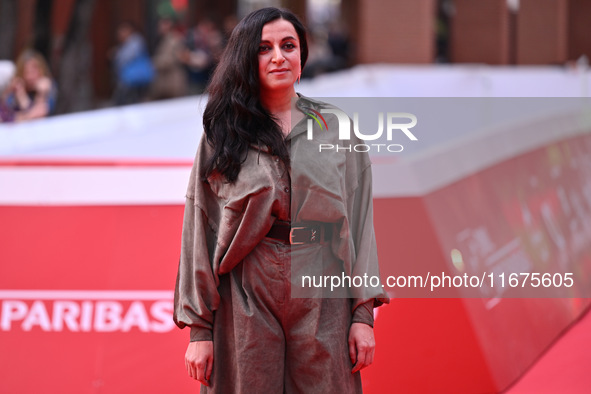 Elisa Casseri attends the ''Marko Polo'' red carpet during the 19th Rome Film Festival at Auditorium Parco Della Musica in Rome, Italy, on O...