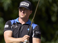 Calum Hill of Scotland tees off on the 17th hole on day one of the Estrella Damm N.A. Andalucia Masters 2024 at Real Club de Golf Sotogrande...