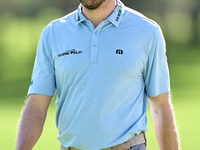 Maximilian Kieffer of Germany reacts on the 16th green on day one of the Estrella Damm N.A. Andalucia Masters 2024 at Real Club de Golf Soto...