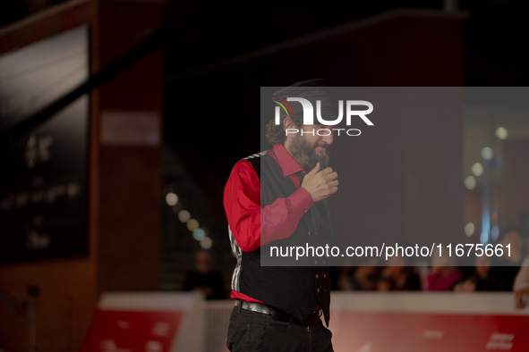 Vinicio Caposela attends the ''Natale Fuori Orario'' red carpet during the 19th Rome Film Festival at Auditorium Parco Della Musica in Rome,...