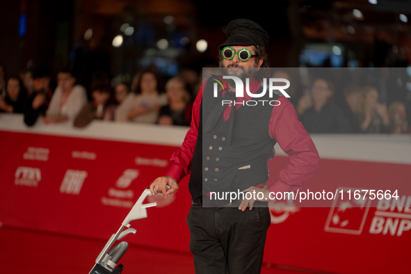 Vinicio Caposela attends the ''Natale Fuori Orario'' red carpet during the 19th Rome Film Festival at Auditorium Parco Della Musica in Rome,...