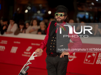 Vinicio Caposela attends the ''Natale Fuori Orario'' red carpet during the 19th Rome Film Festival at Auditorium Parco Della Musica in Rome,...